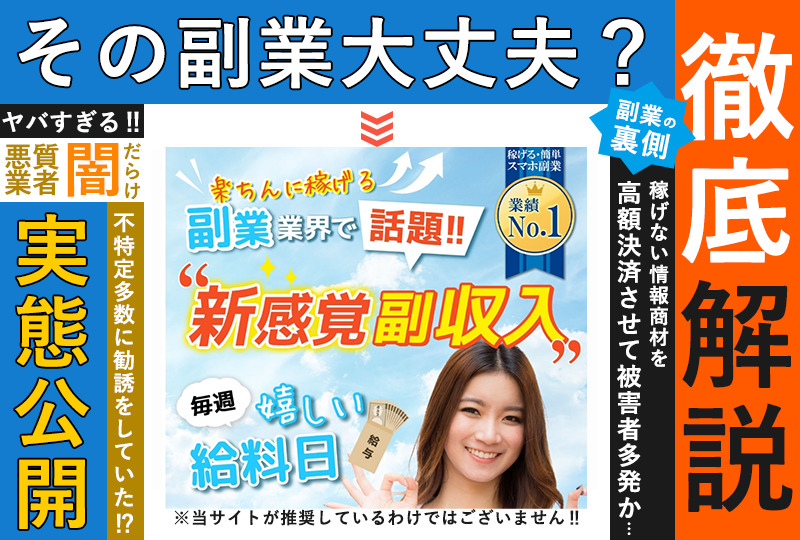 オンライン楽ちんスマホ副業は悪質で稼げない？「最短当日報酬」という怪しいビジネスの実態を調査しました！