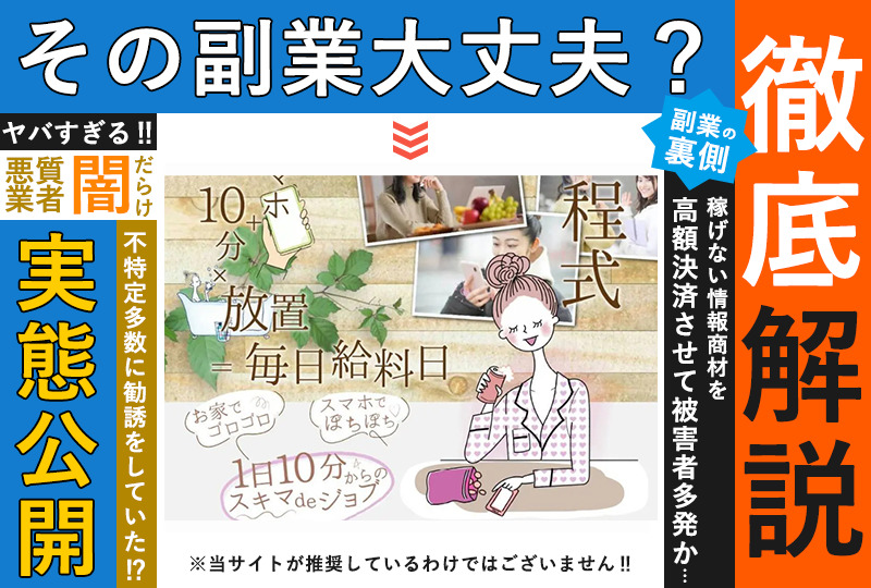 トール（THOR）・株式会社ネクサスは悪質副業で稼げない？「1日10分で放置するだけ」はウソで危険か！？実態を調査しました。